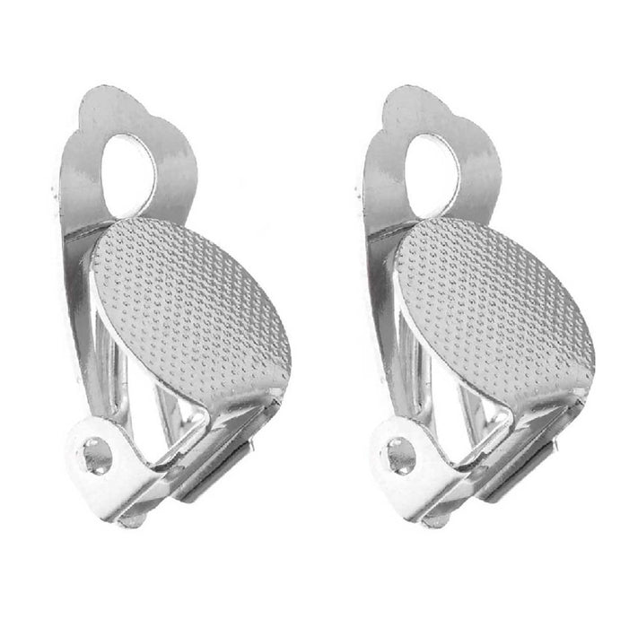 Rico: Ear Clips with Round Gluing Surface - 6pcs