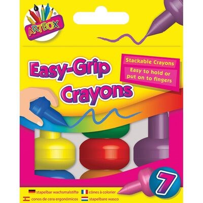 7 Easy-Grip Crayons