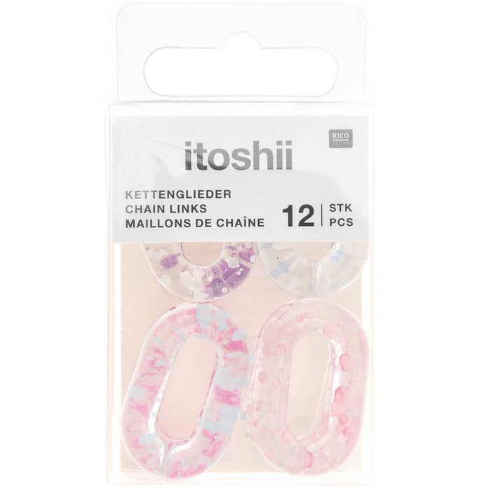Itoshii Chain Links Paint Splatters Pastel Mix