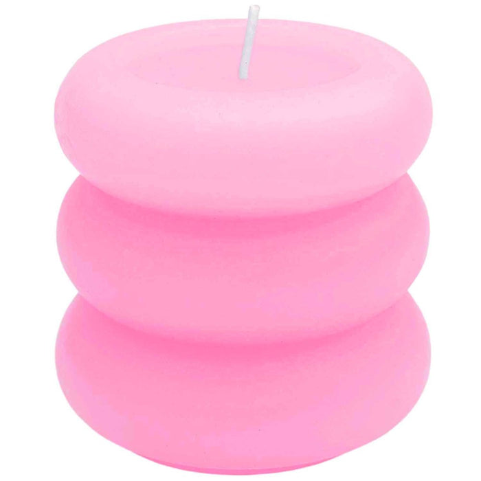Rico: Candle Pillar Rings - Pink