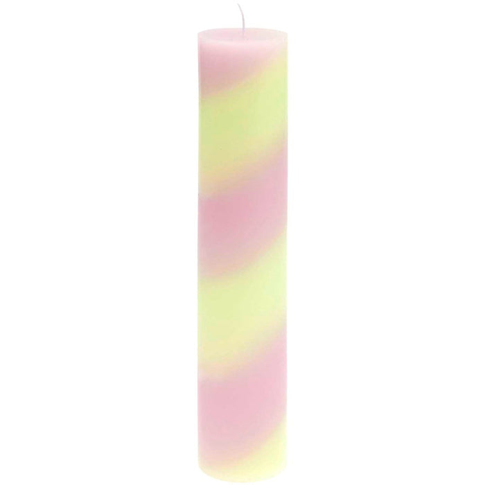 Rico - Taper Candle - Striped - Berry/Mint