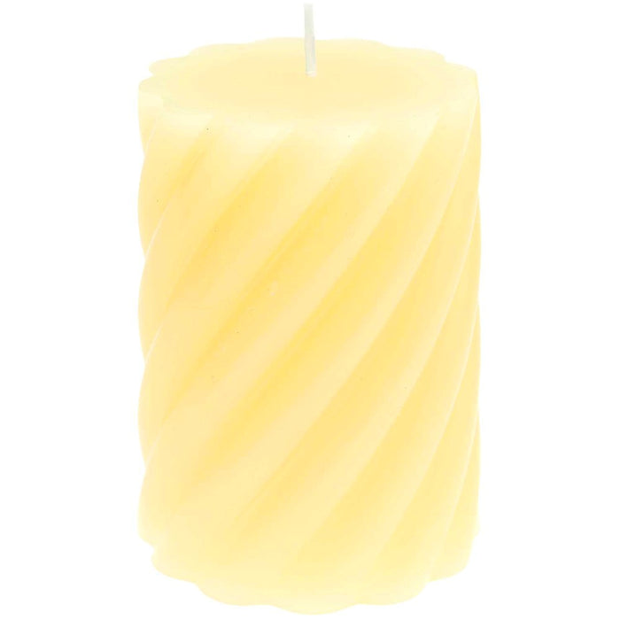 Rico: Candle Spiral Pillar - Yellow