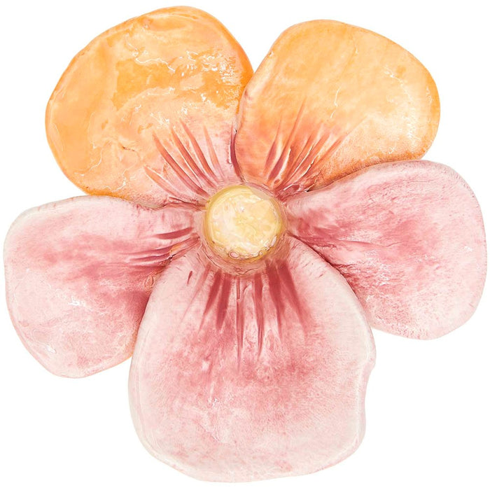Rico - Ceramic Candle Holder Pansy - Pink - For Candles ?2.4Cm