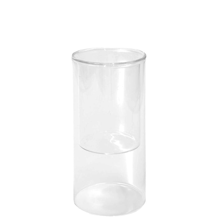 Rico: Candle Holder Glass Lantern  - 20 x 9.5cm