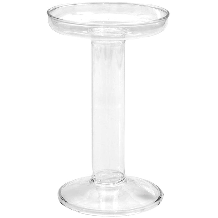 Rico: Candle Holder Glass - 8.5 x 8.5 x 14.6cm