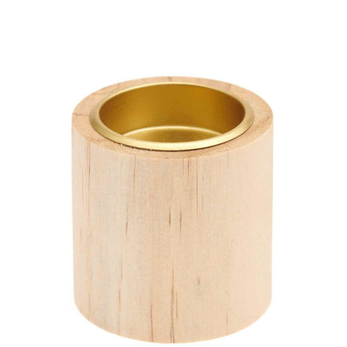 Rico: Candle Holder Wooden - 6 x 6 x 6cm