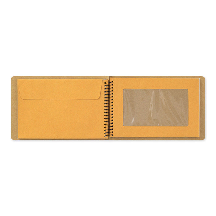 Midori: Traveler's Spiral Ring Notebook: B6 Window Envelope