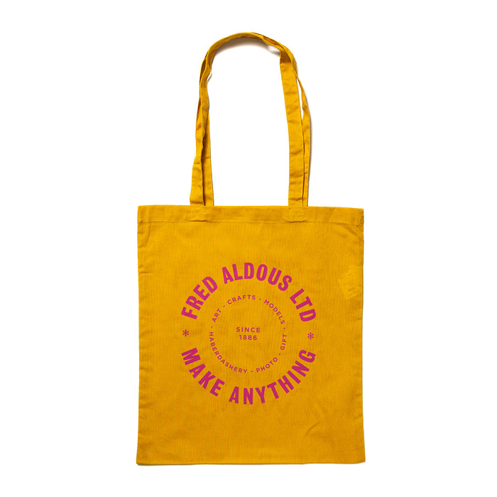 FA X Caroline Dowsett Screen Printed Tote Bag - Mustard
