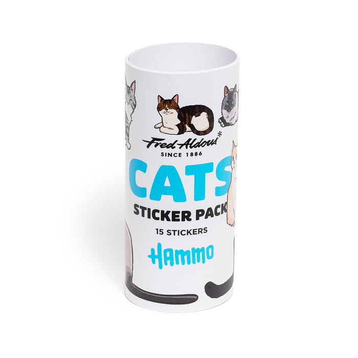 Fred Aldous X Hammo Cats Sticker Pack Medium