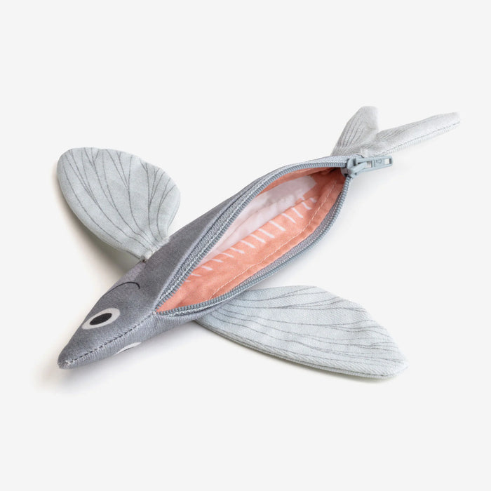 Flying Fish Purse - Grey