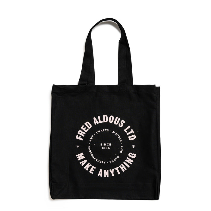 FA X EV Hardaker Screen Printed Black/Pink Tote Bag