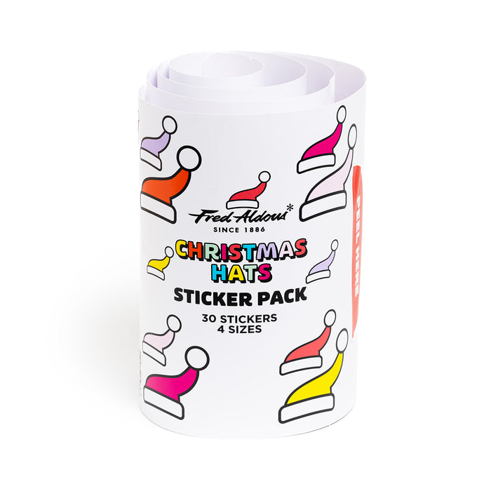 Fred Aldous Christmas Hats Sticker Pack Large