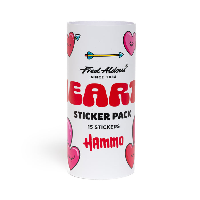 Fred Aldous X Hammo Heart Sticker Pack Medium