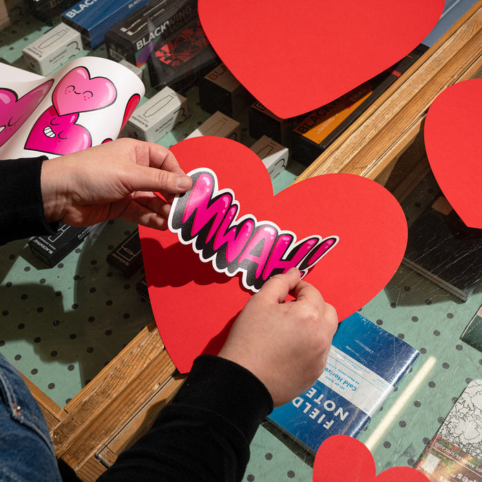 Fred Aldous X Hammo Heart Sticker Pack Medium
