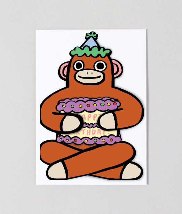 Monkey with Mini Card