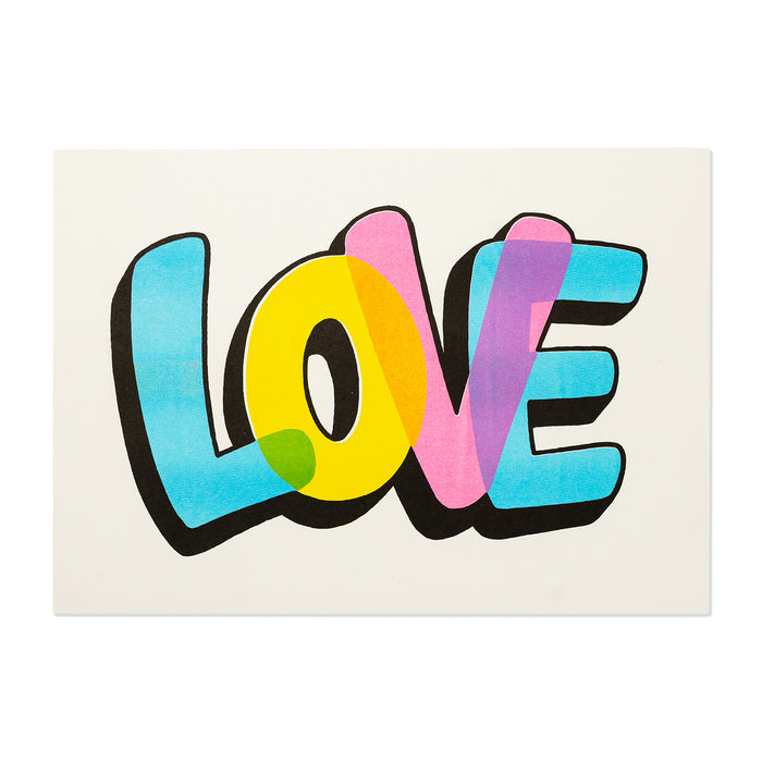 Fred Aldous X Hammo - LOVE A3 Riso Print