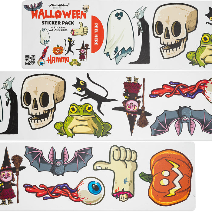 Fred Aldous X Hammo Halloween Sticker Pack Large