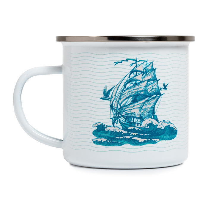 Smooth Sea Enamel Mug 12oz