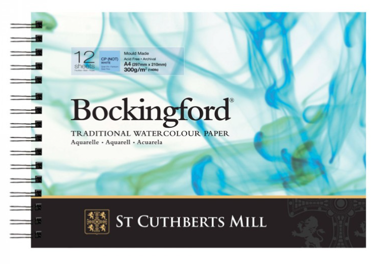 Bockingford Spiral Pad A4 300gsm NOT/Cold Pressed