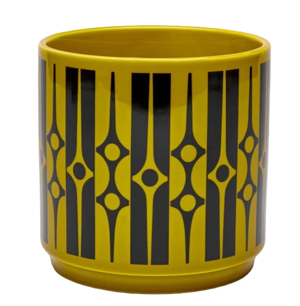 Magpie X Hornsea Medium Planty - Plant Pot Geo Chartreuse