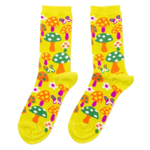 YOW: Socks - Mushroom Size 3-8 UK