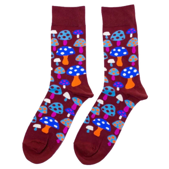 YOW: Socks - Mushroom - Size 6-11 UK