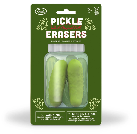 Pickle Erasers