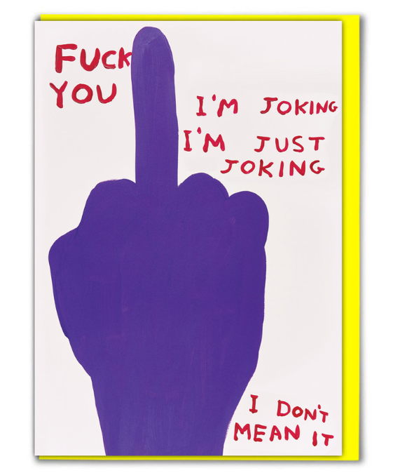 David Shrigley Card – Middle Finger