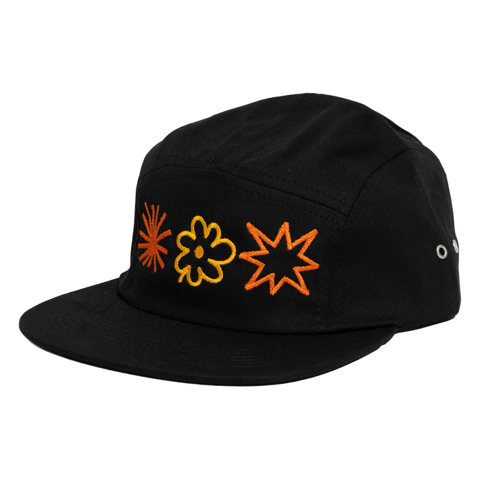 AW Cap – Black Flower