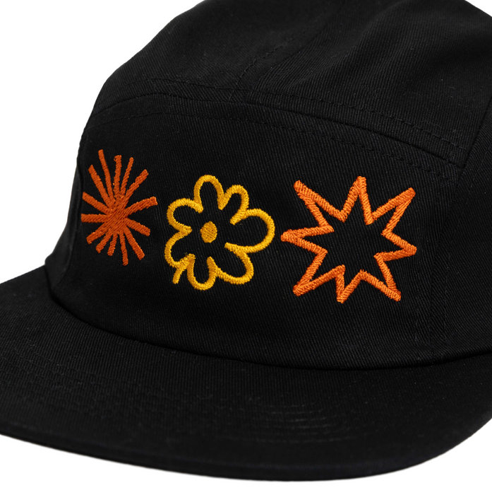 AW Cap – Black Flower