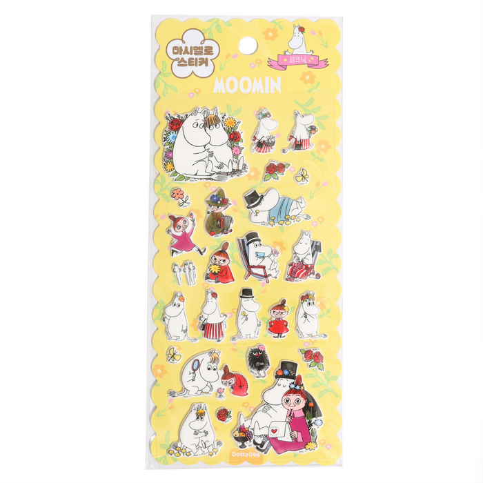 Moomin Marshmallow Puffy Stickers