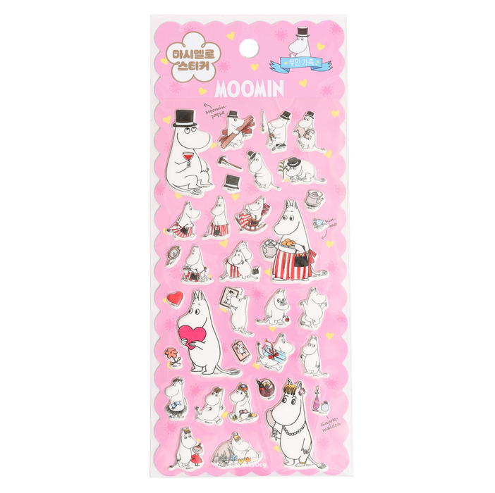 Moomin Marshmallow Puffy Stickers