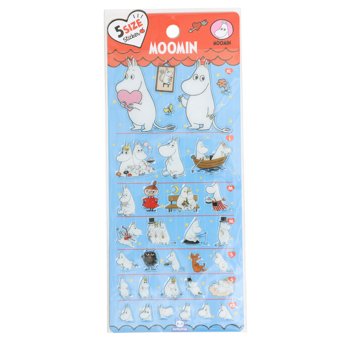 Moomin 5 Size Sticker Sheet