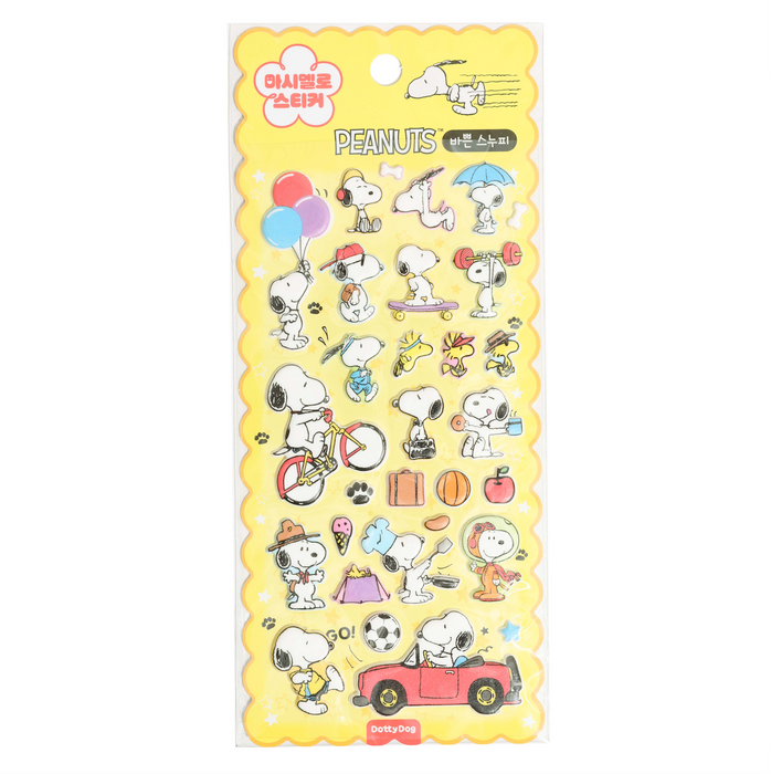Snoopy Marshmallow Puffy Stickers