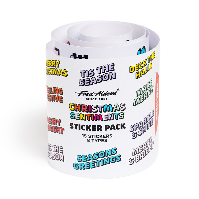 Fred Aldous Christmas Sentiments Sticker Pack Medium