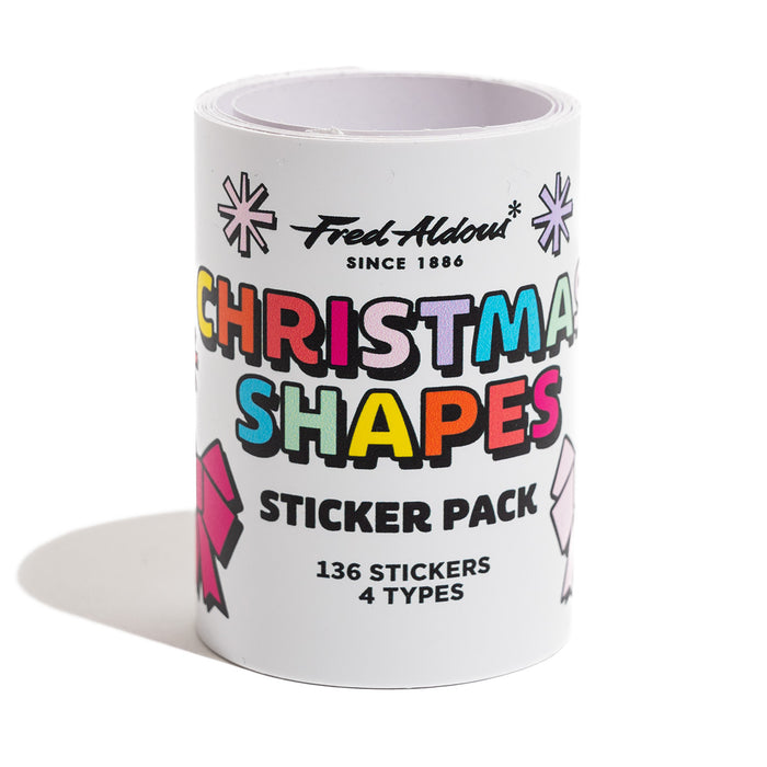 Fred Aldous Christmas Shapes Sticker Pack