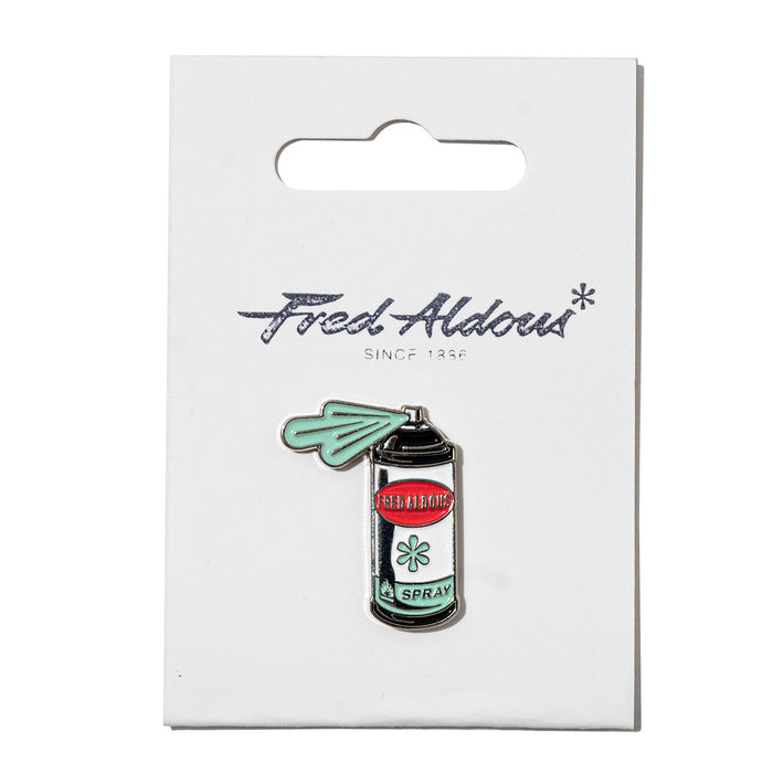 Fred Aldous Spray Can Pin Badge