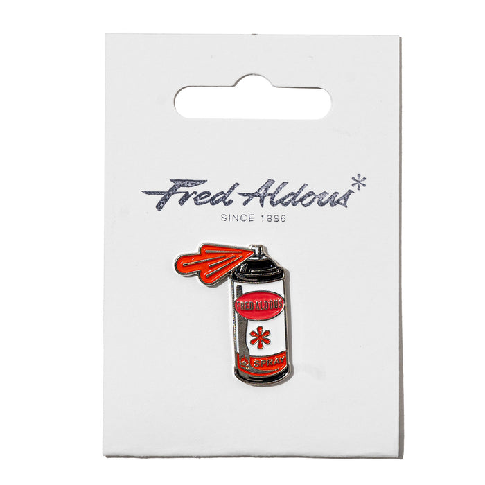 Fred Aldous Spray Can Pin Badge
