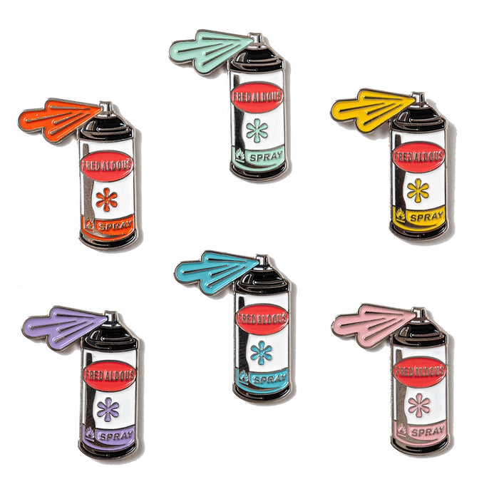 Fred Aldous Spray Can Pin Badge