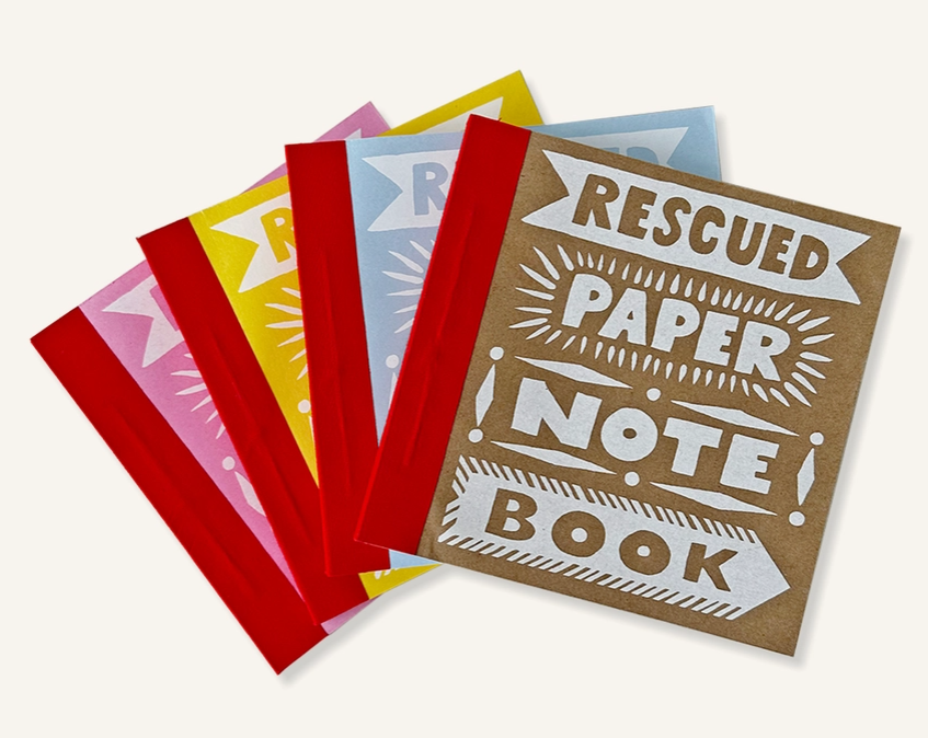 Small Rescued Paper Notebook (Assorted Colours)
