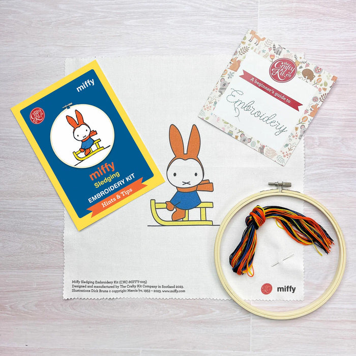 Miffy Sledging Embroidery Kit