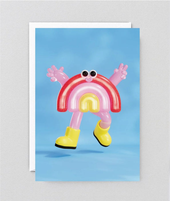 Rainbow Kids Sticker Card