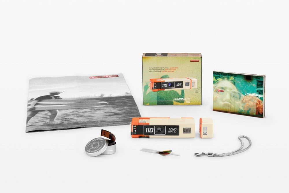 Lomomatic 110 Camera & Flash - Golden Gate edition