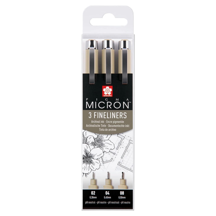 Pigma Micron Fineliner 3 Pack