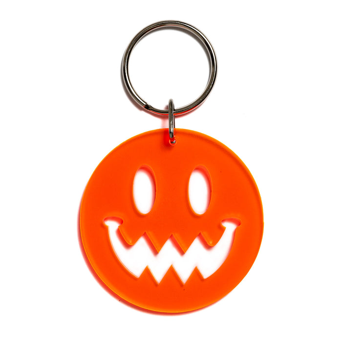 Fluorescent Scary Smile Keyring 45mm