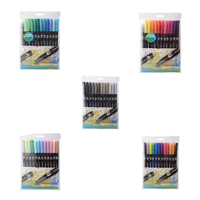 Dual Brush Pens - 12 Per Pack