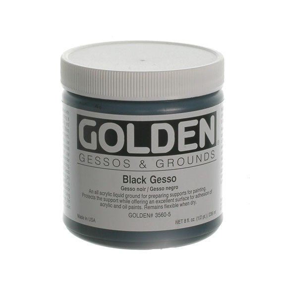 Golden 236ml Black Gesso