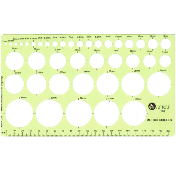 Jakar Metric Templates Metric Circles