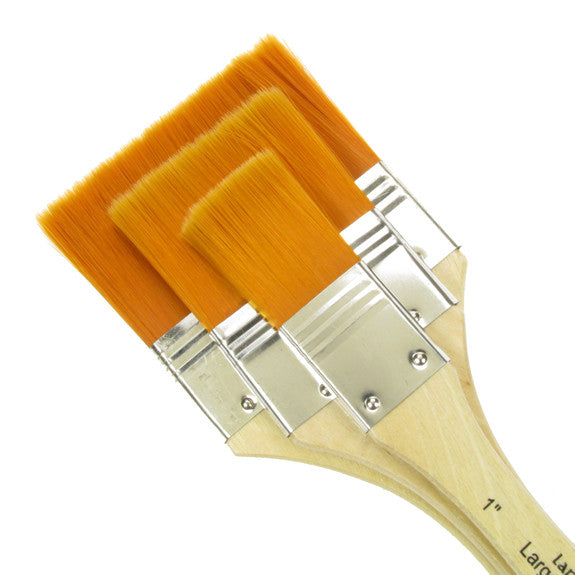 Royal Large Area Brush Set - Gold Taklon Medium 3 Pack