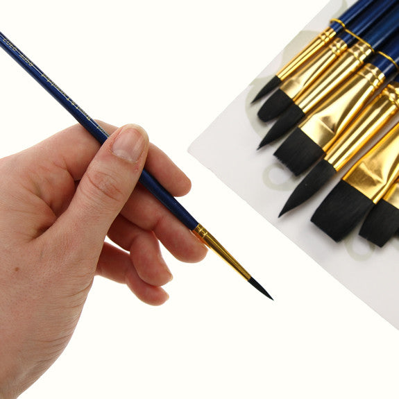 Royal Brush ZipLock Set - Soft Black Taklon Variety